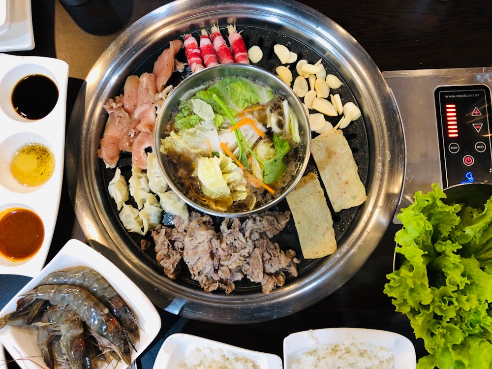 top view of Chankonabe stew food