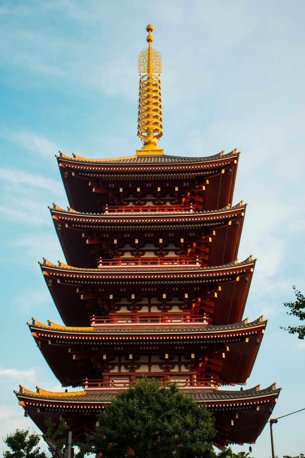 Sensō-ji Temple in Tokyo, Japan under blue and white skies during daytime