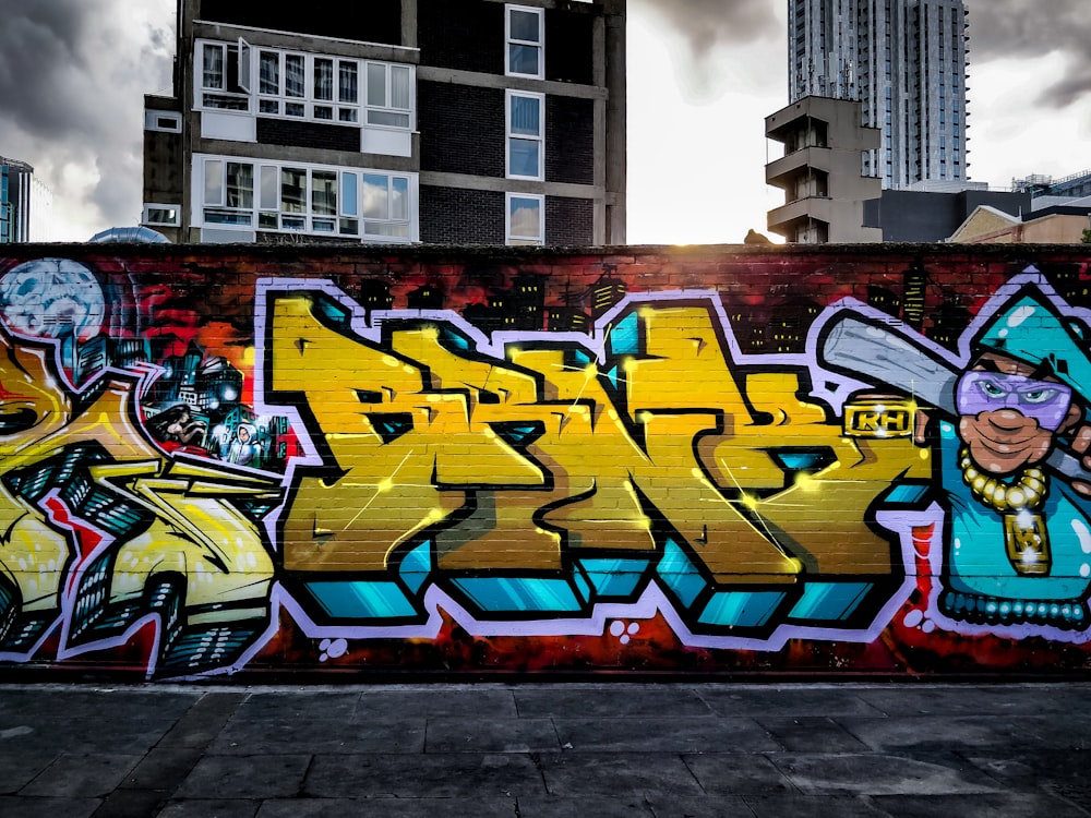 Graffiti bemalte Wand