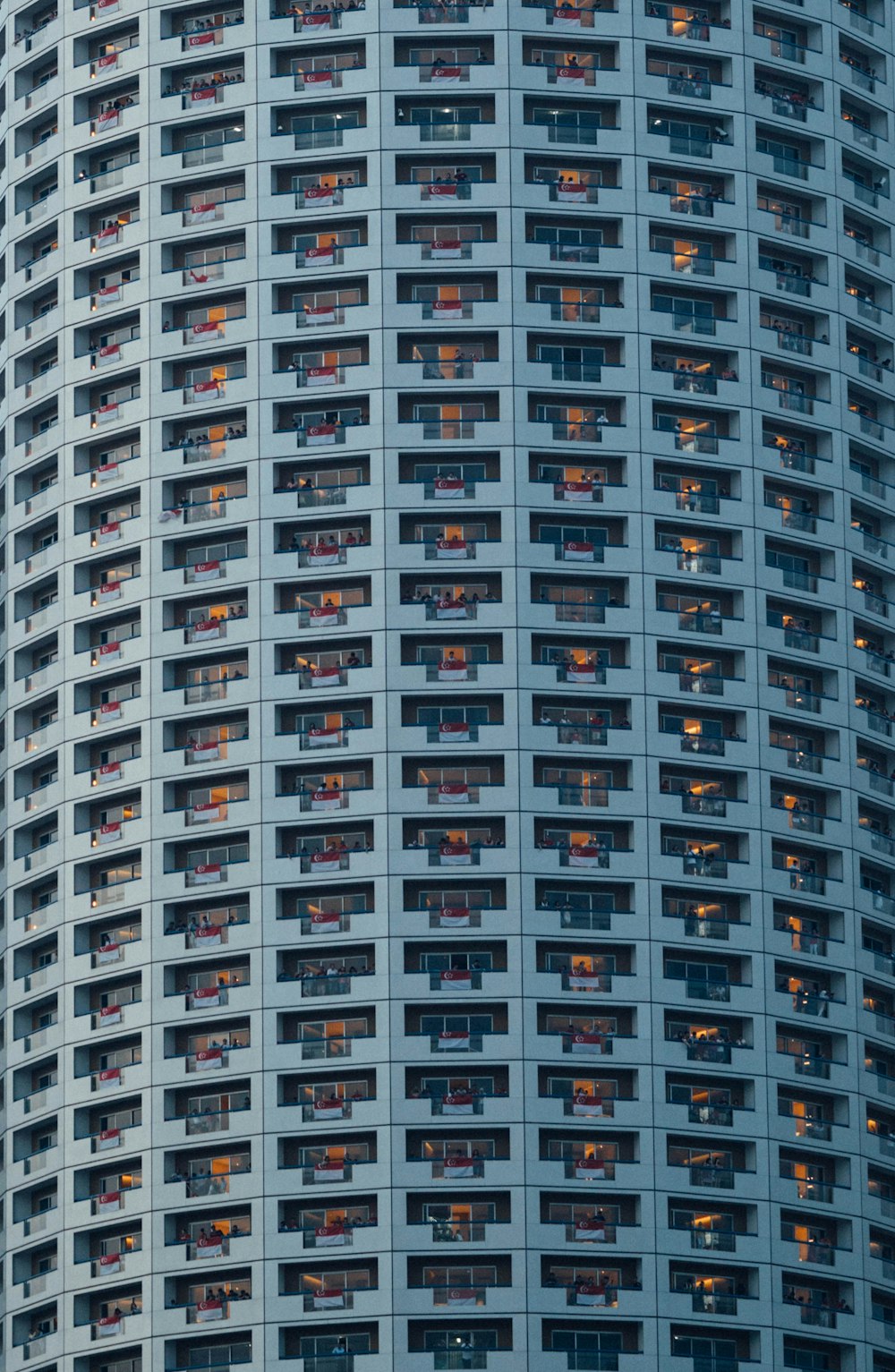 blue concrete building