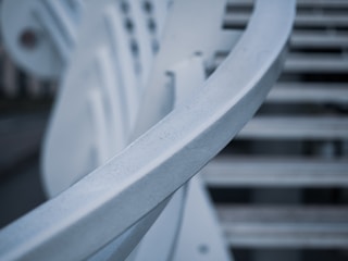 Finished welded metal structure with smooth bends.