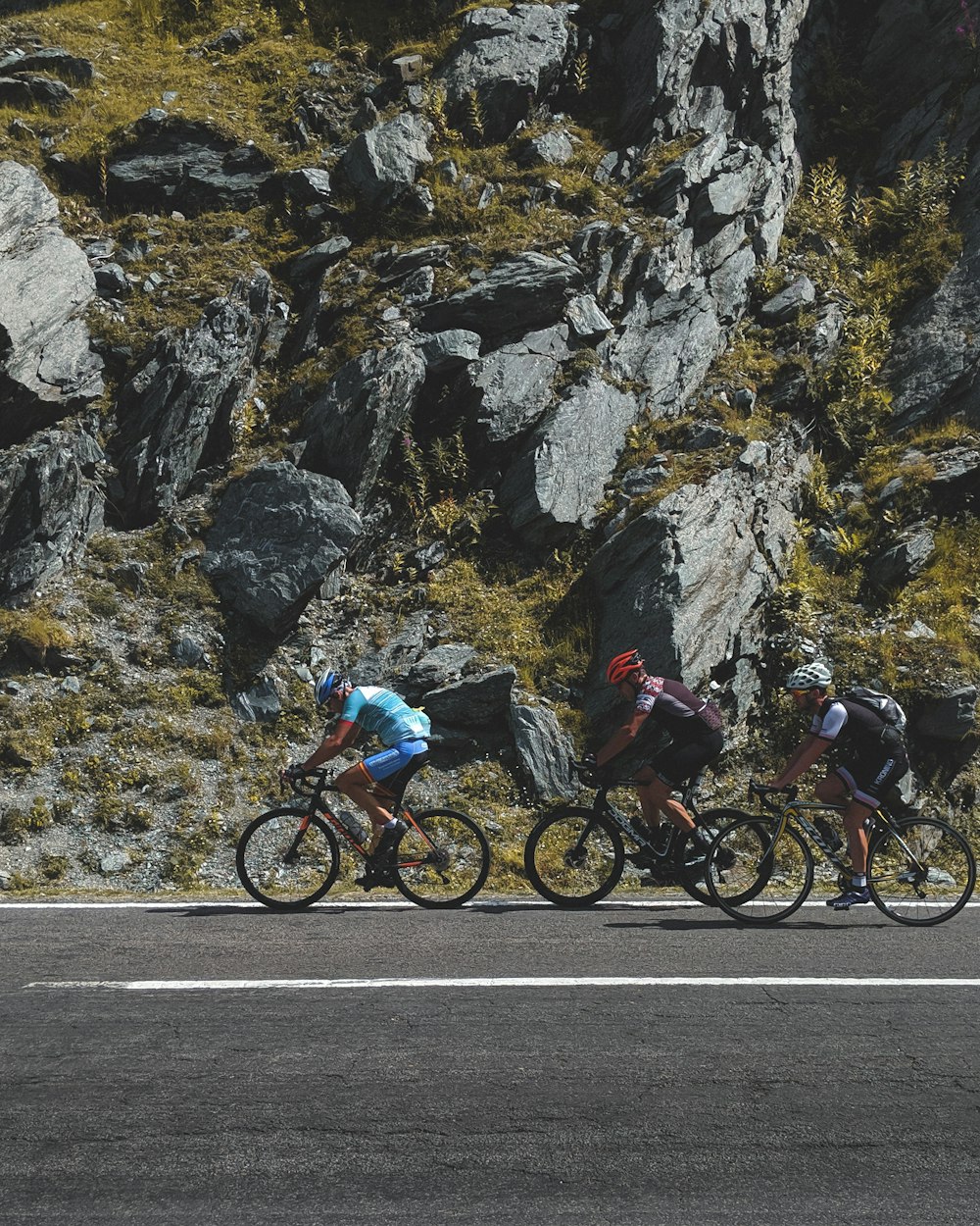 group of cyclist