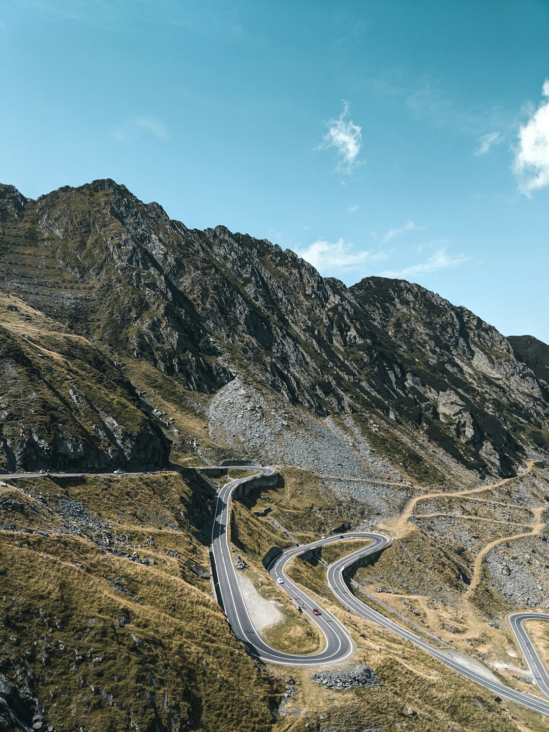 aerial photo of road