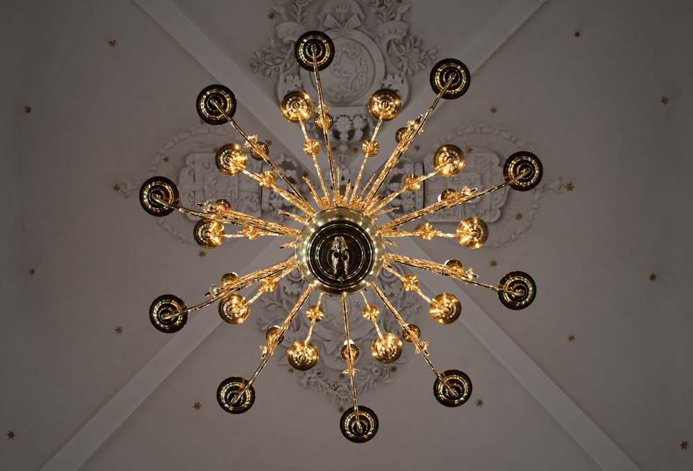 gold chandelier