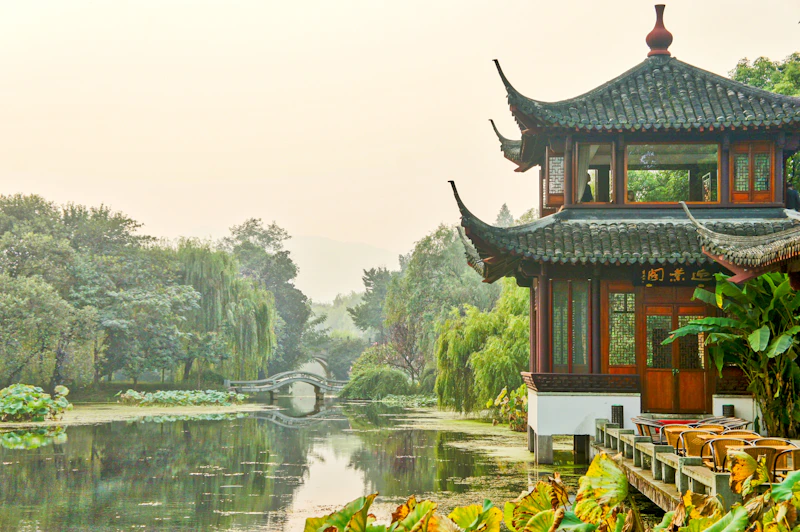 Hangzhou West Lake tea house