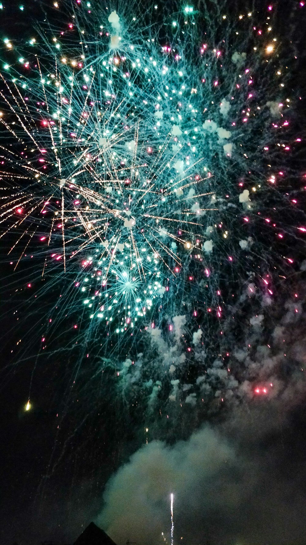 fireworks at night time
