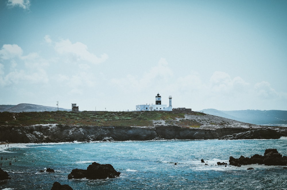 lighthouse on hill