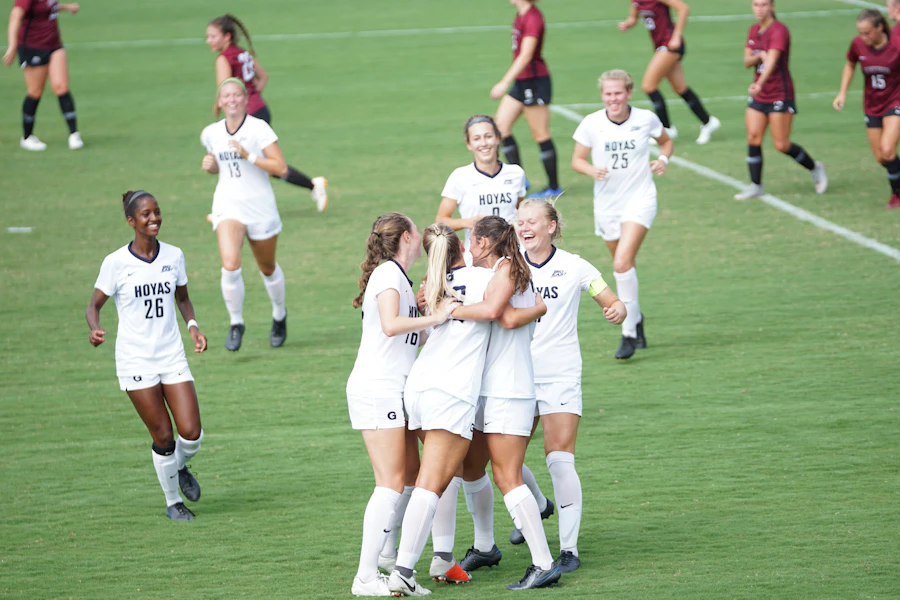 Team huddle before a game