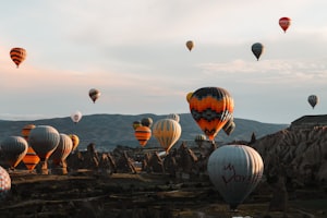 Hot Air Balloons Over Cappadocia at Sunrise
