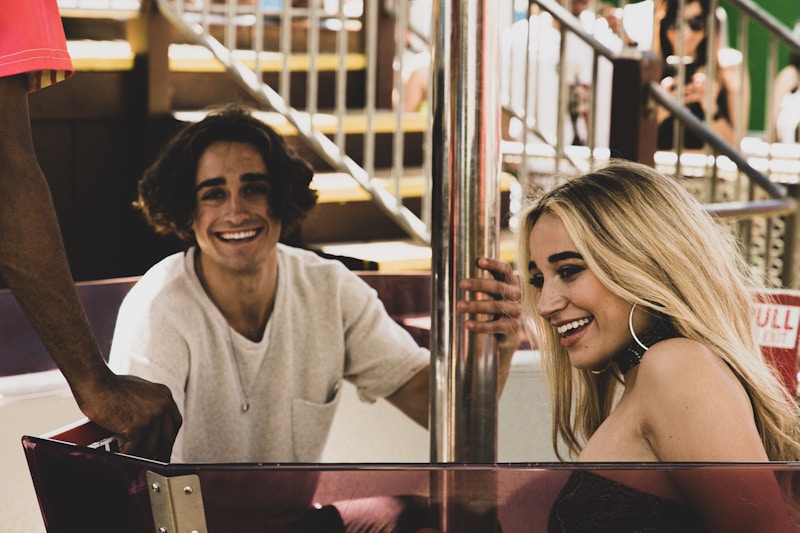 Fun-loving couple together