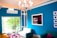 A freshly painted modern living room showcasing smooth walls and vibrant colors.