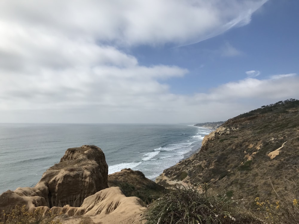 wavy seashore during daytime