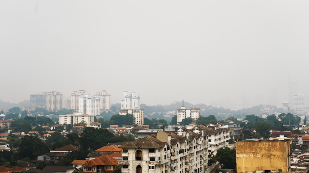 aerial photo of highrise building