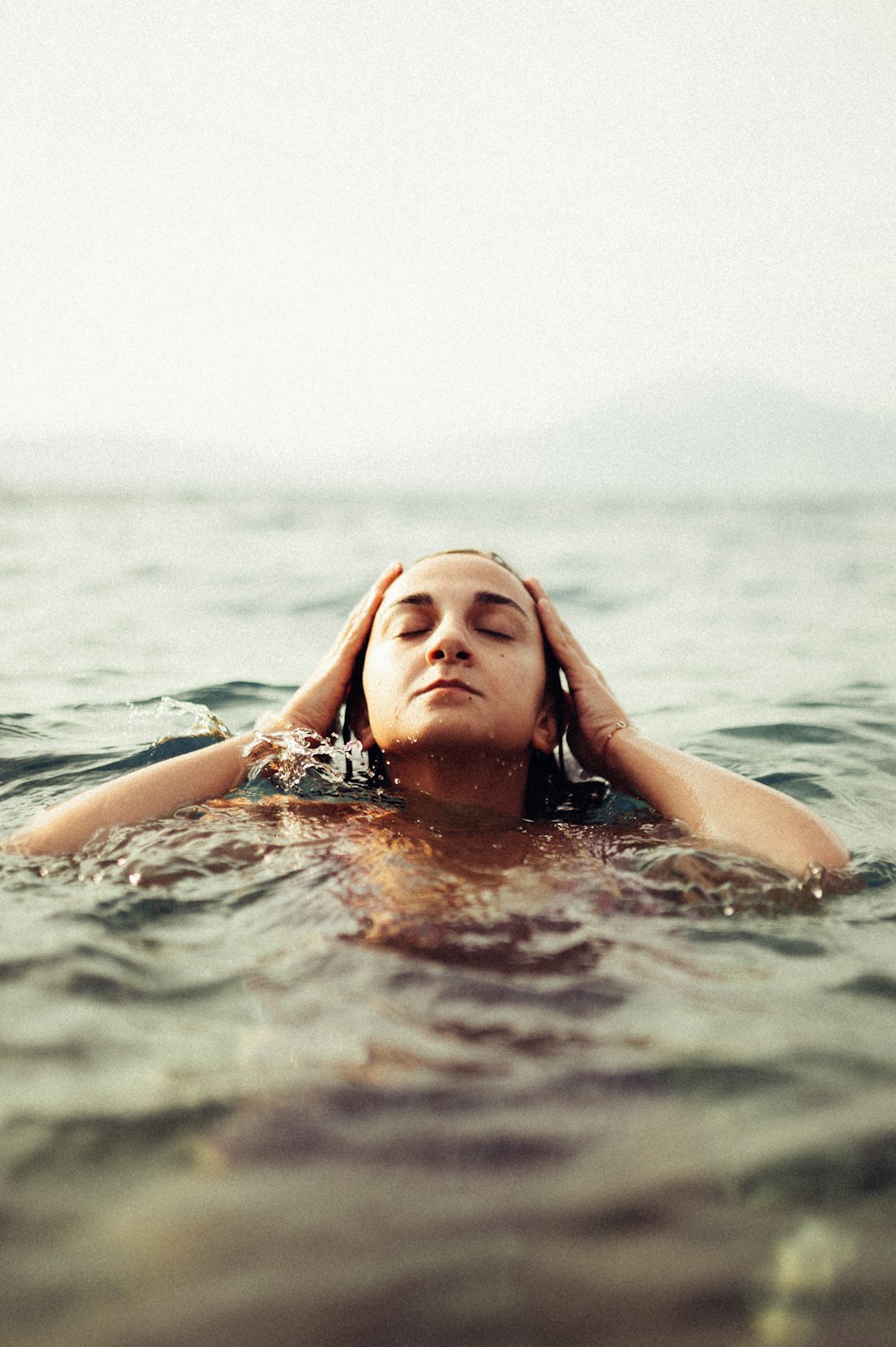 woman swimming