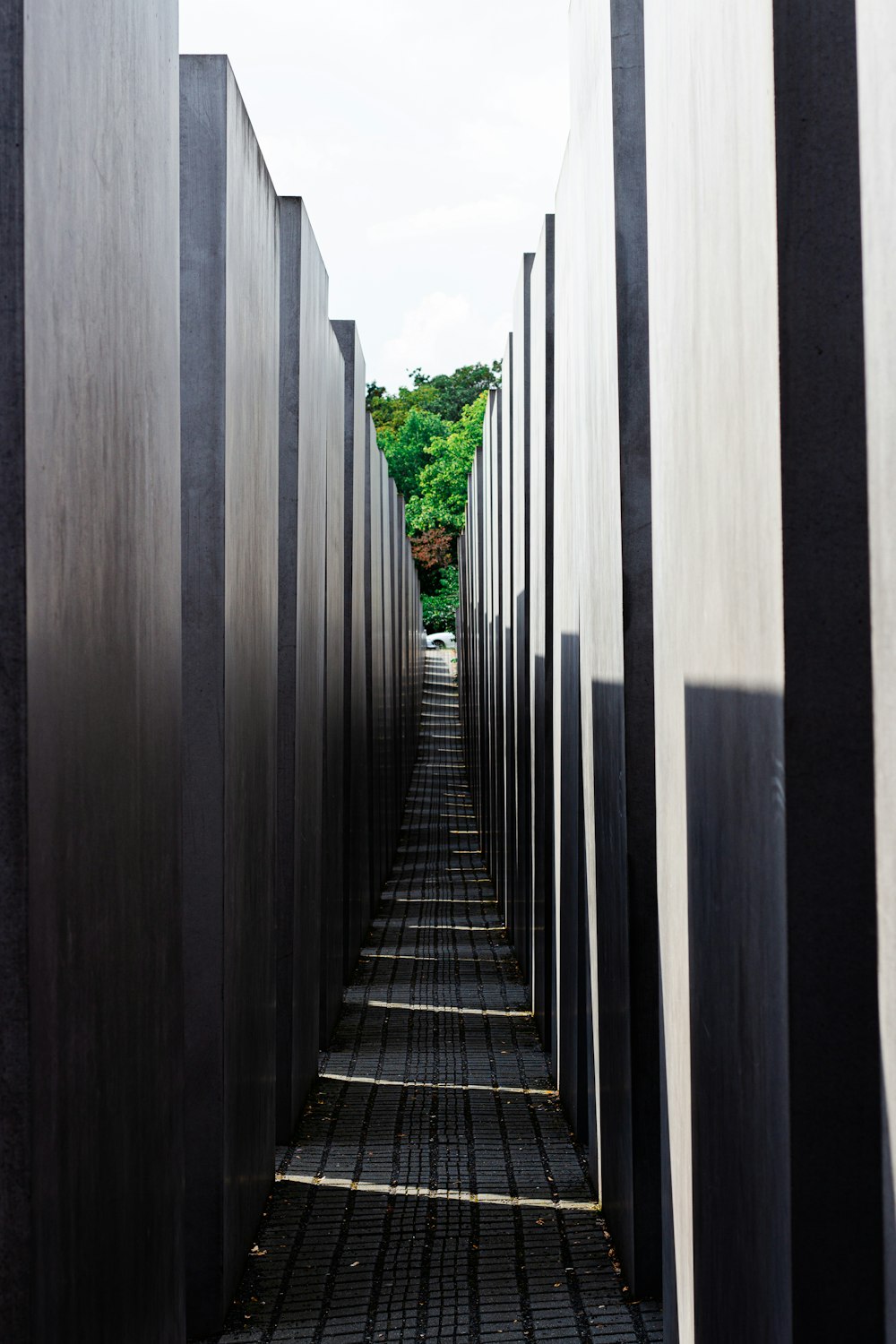 grey metal pathway