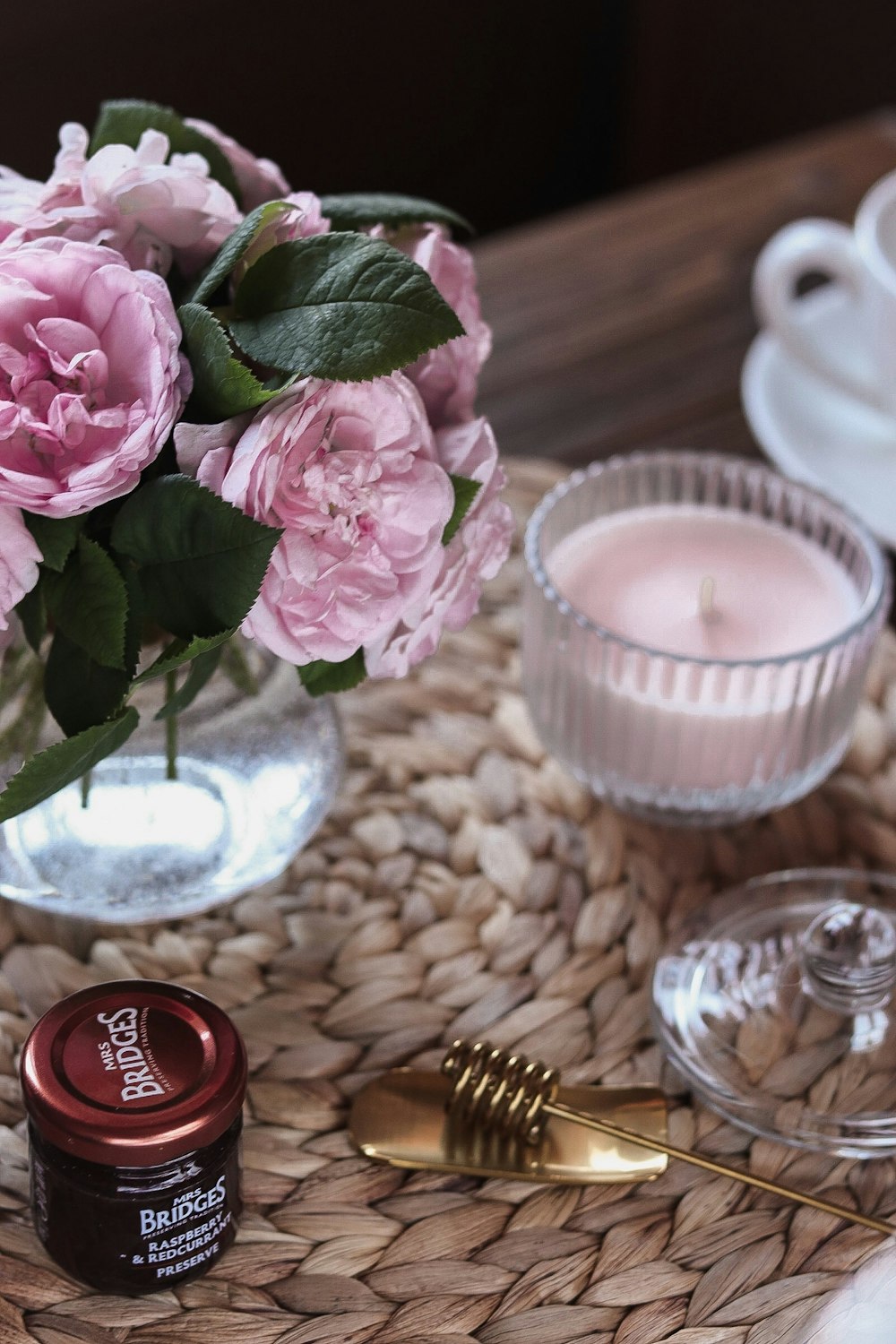 pink rose flowers