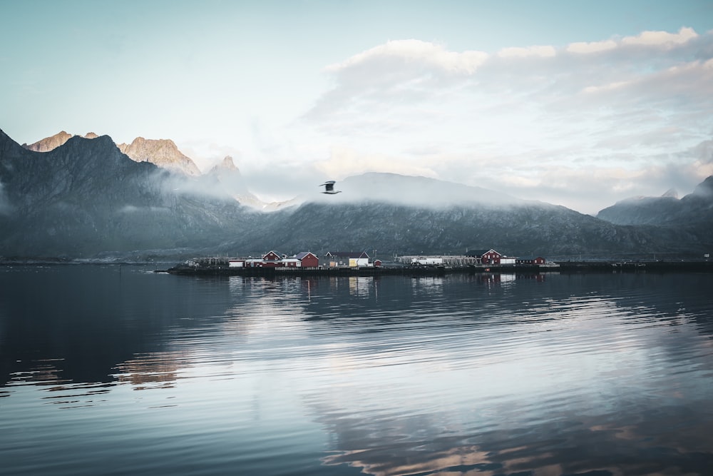 mountain near body of water during daytime