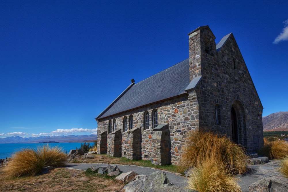 stone building in coastal area