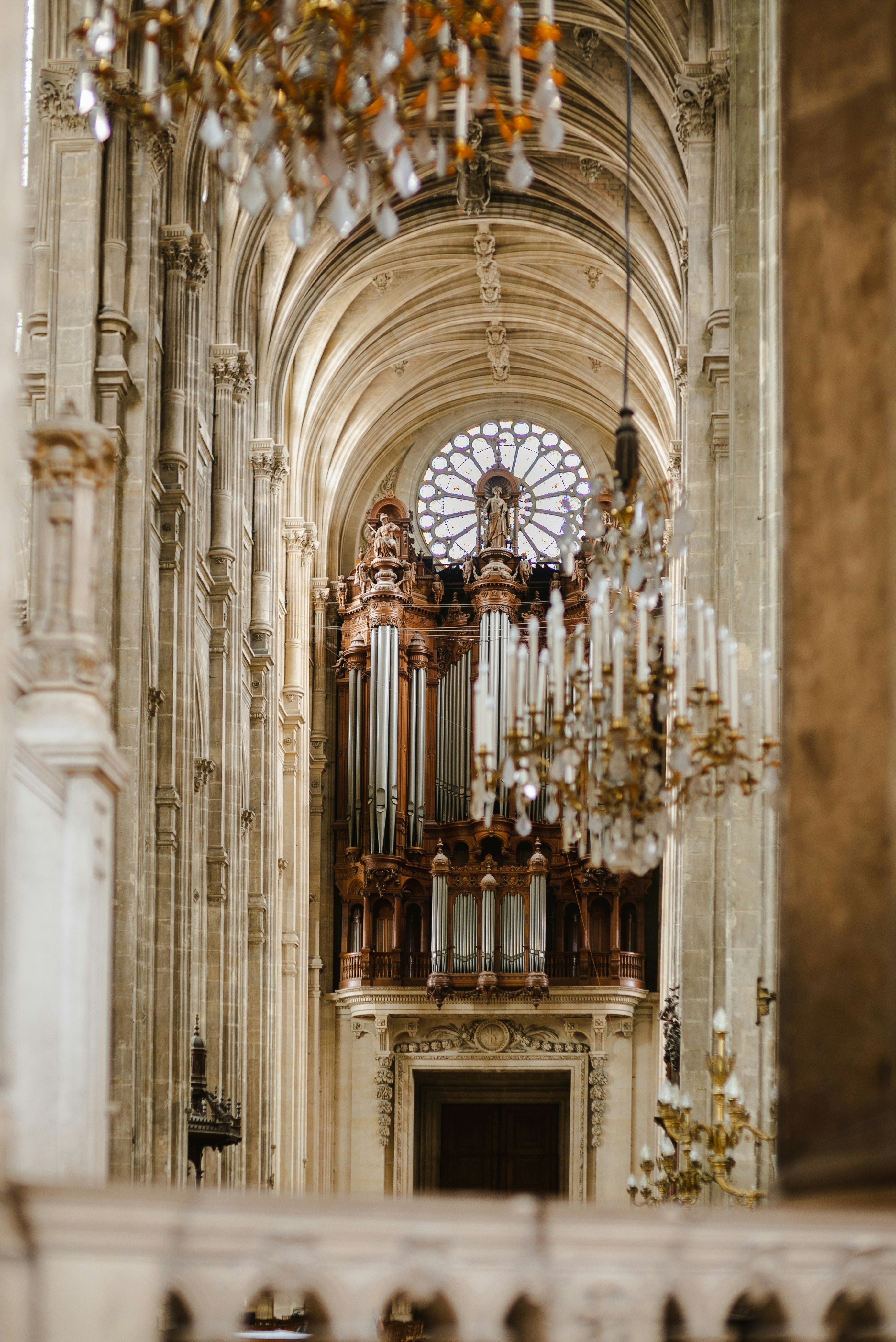 brown cathedral interior