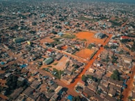 aerial-photography of city