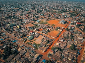 aerial-photography of city
