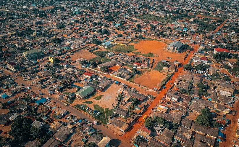 aerial-photography of city