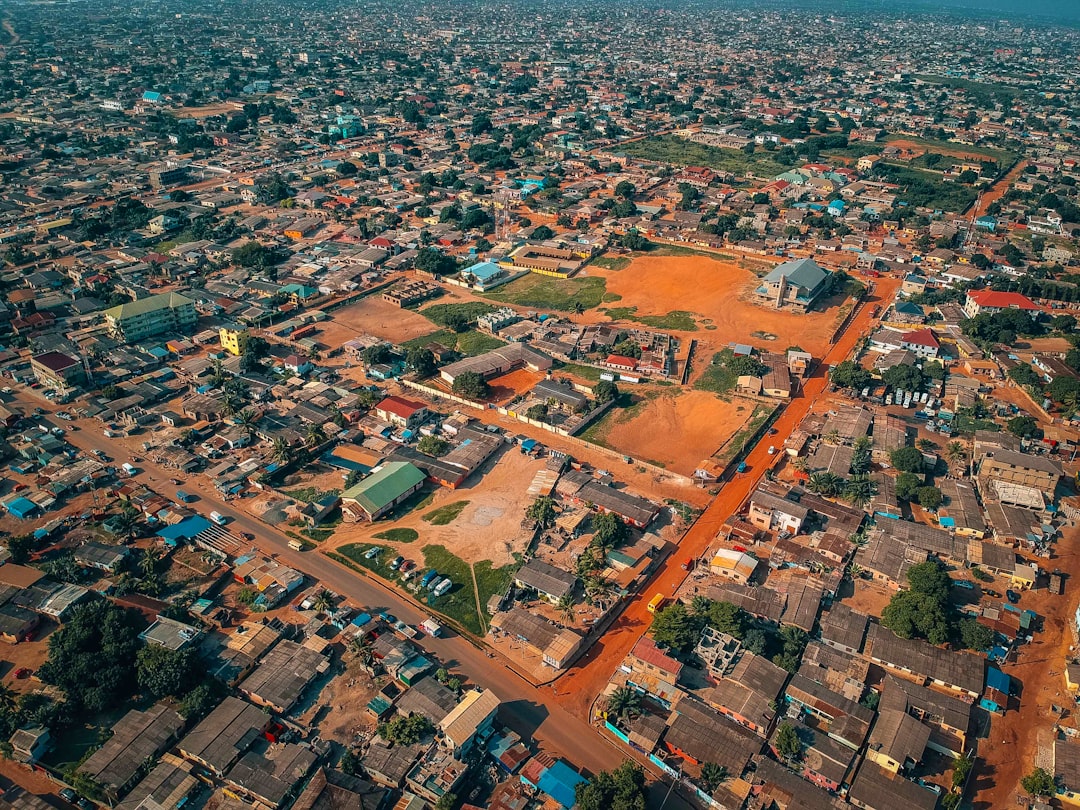 aerial-photography of city