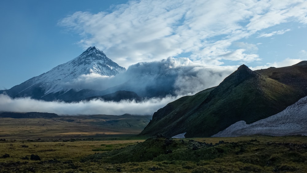 gray mountains under blue sky