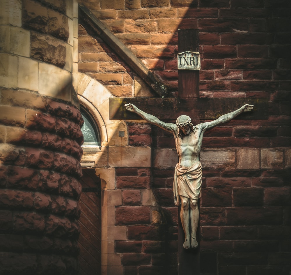 Jesus Cristo na decoração da cruz