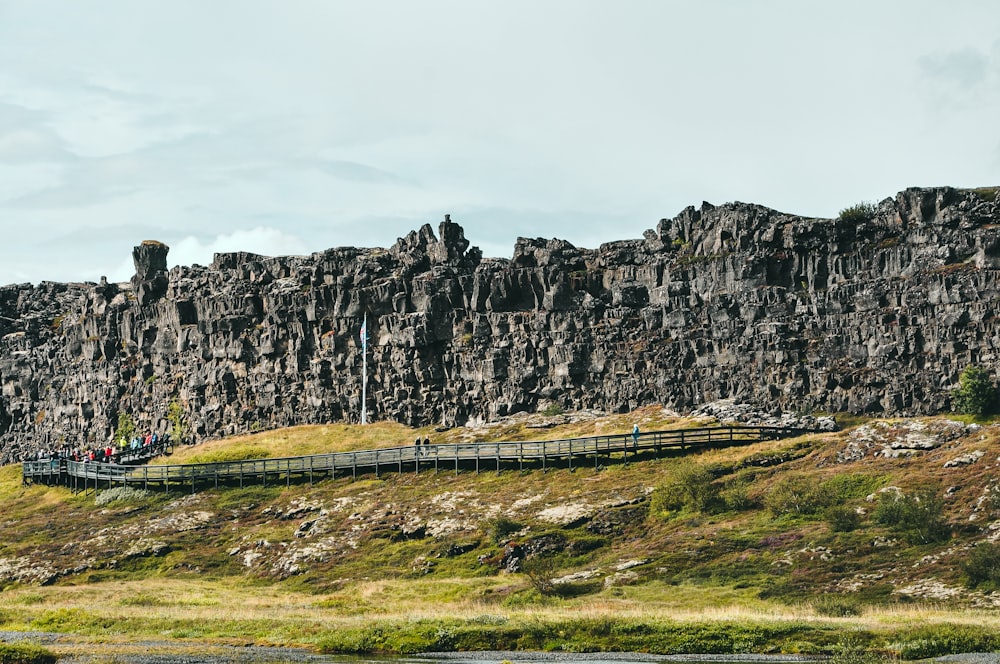 rock formation near field