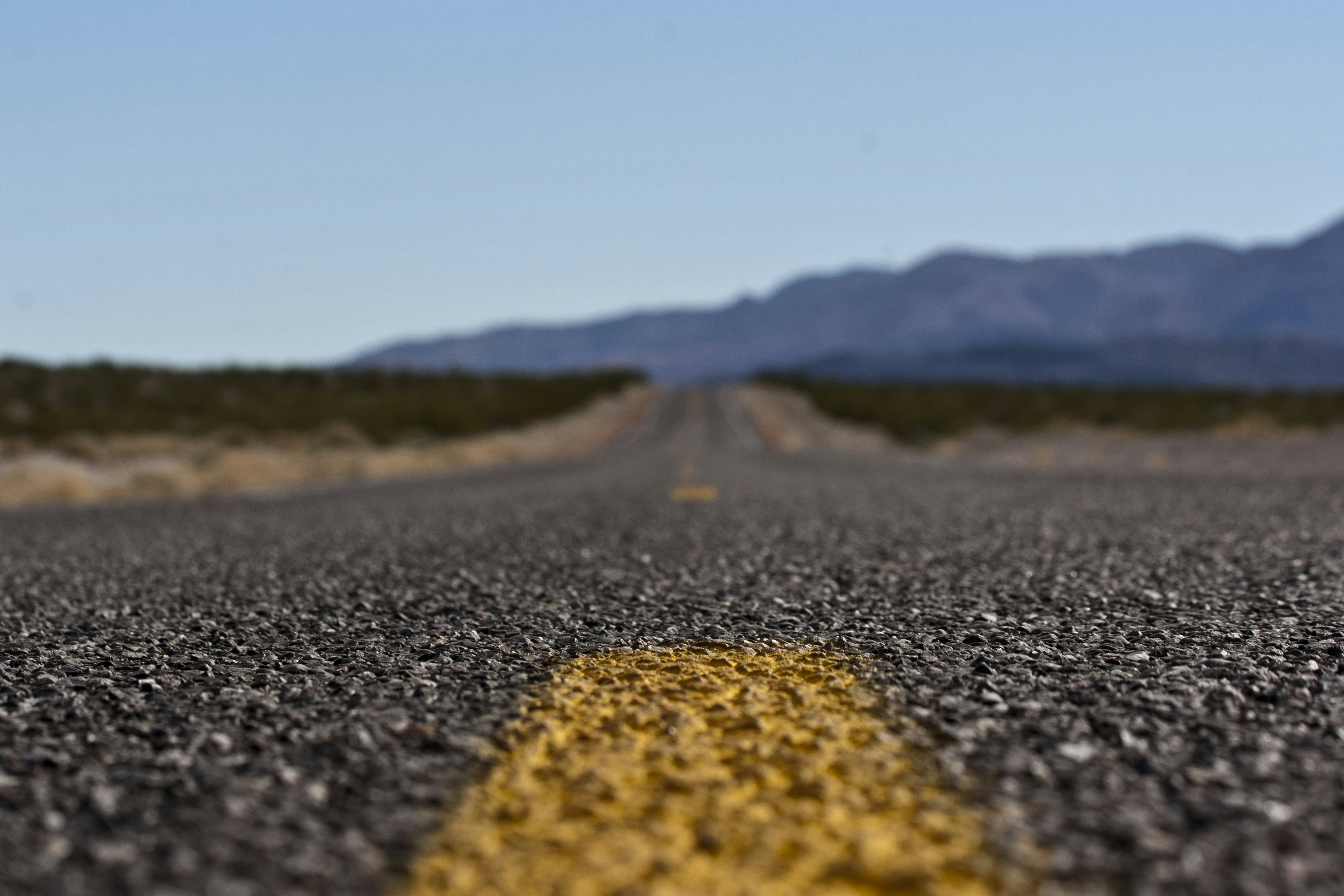 selective focus photo of road