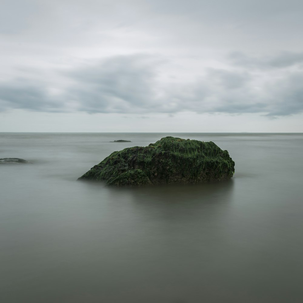 landscape photography of green islet