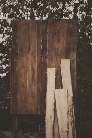 rectangular brown wooden board