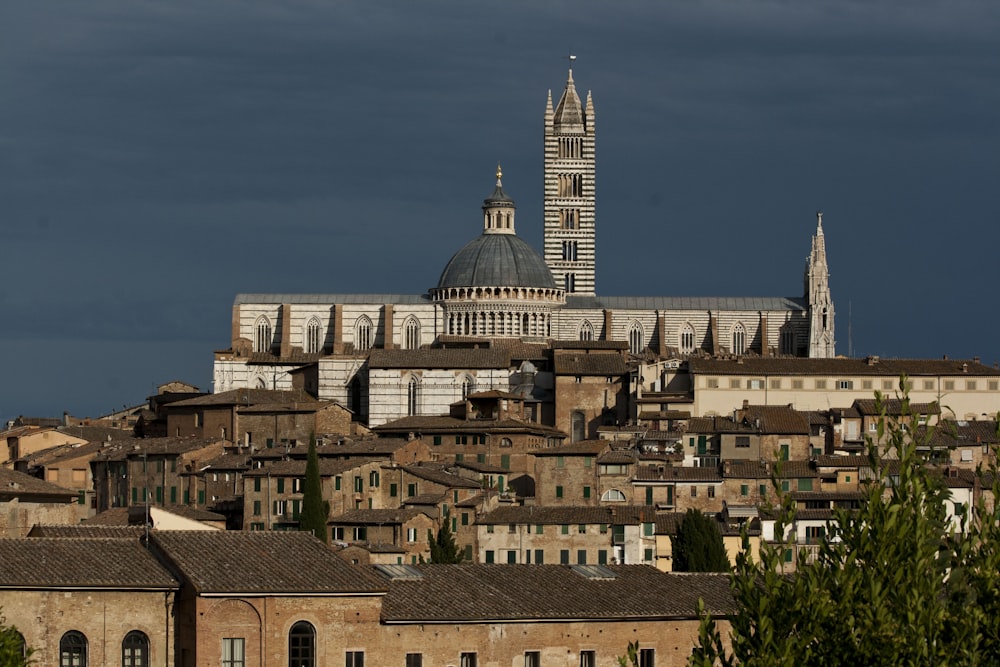 a view of a city from a distance