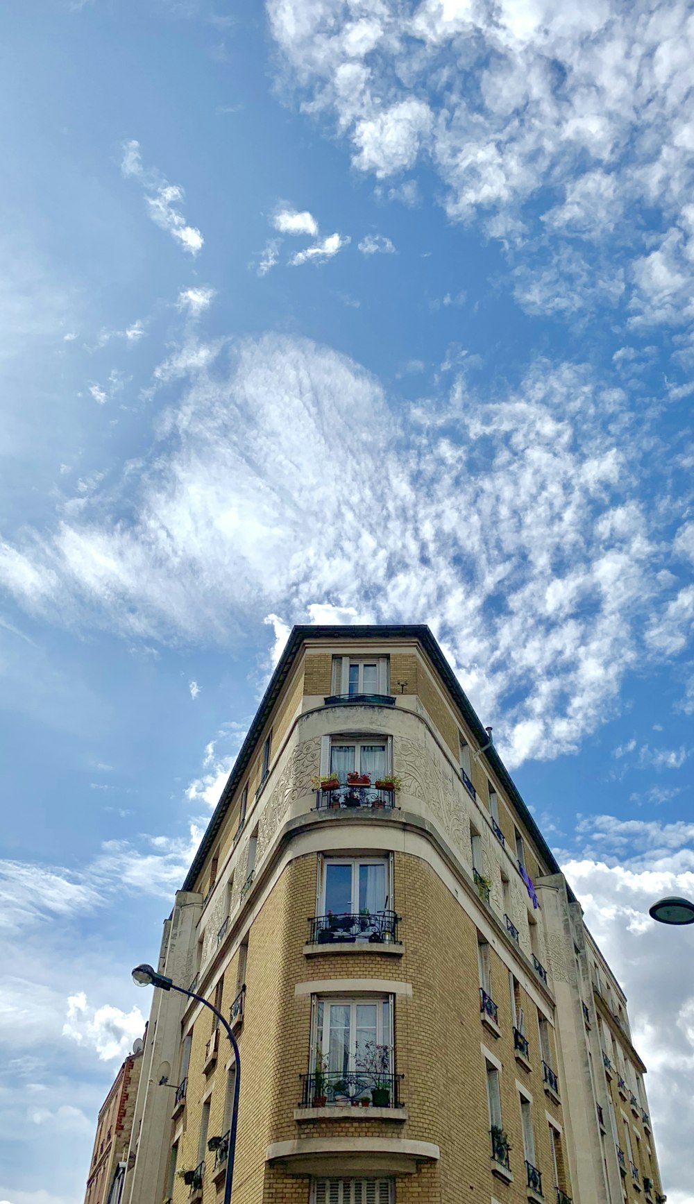 a very tall building with lots of windows