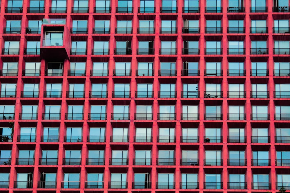 aerial photo of curtain wall building