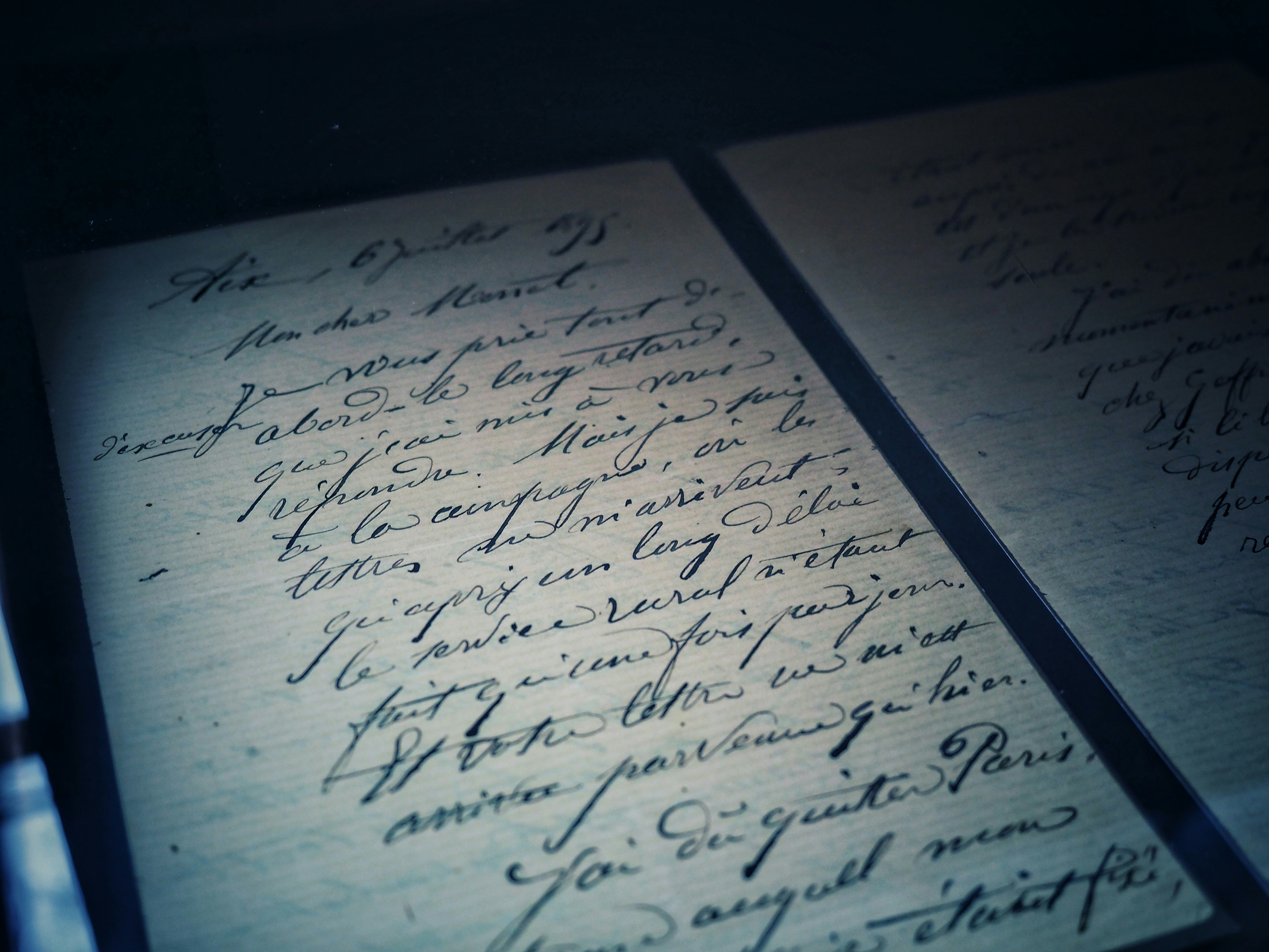 Handwritten journal pages