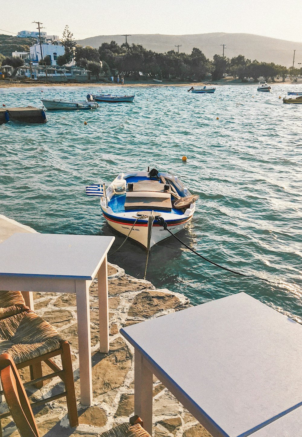 a couple of boats that are in the water