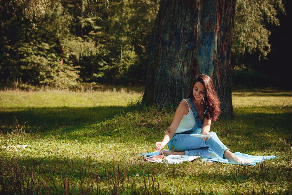 woman in park