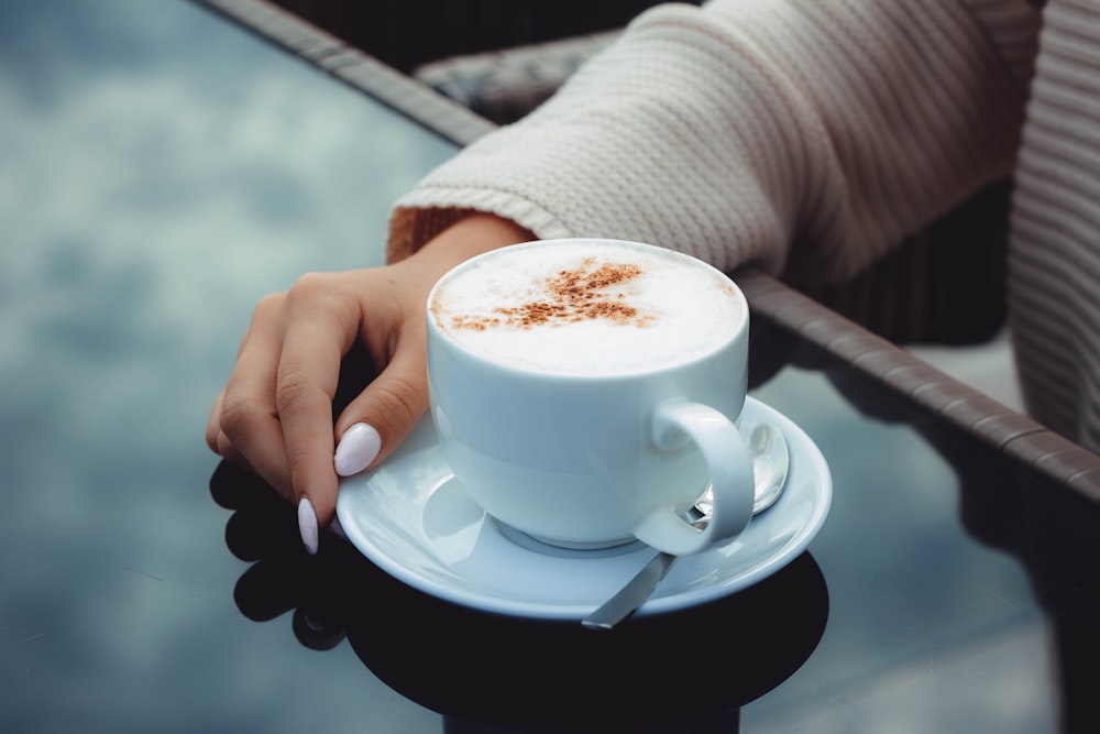 tasse de thé blanc