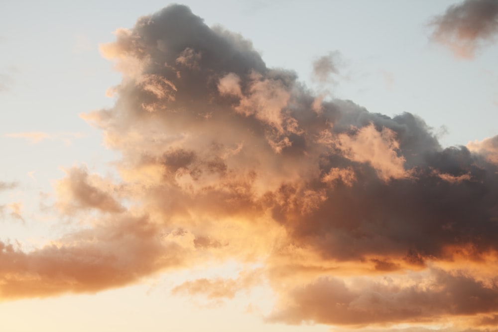 white and brown clouds