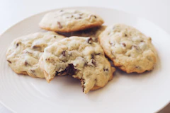 A heart-shaped sweet cookie