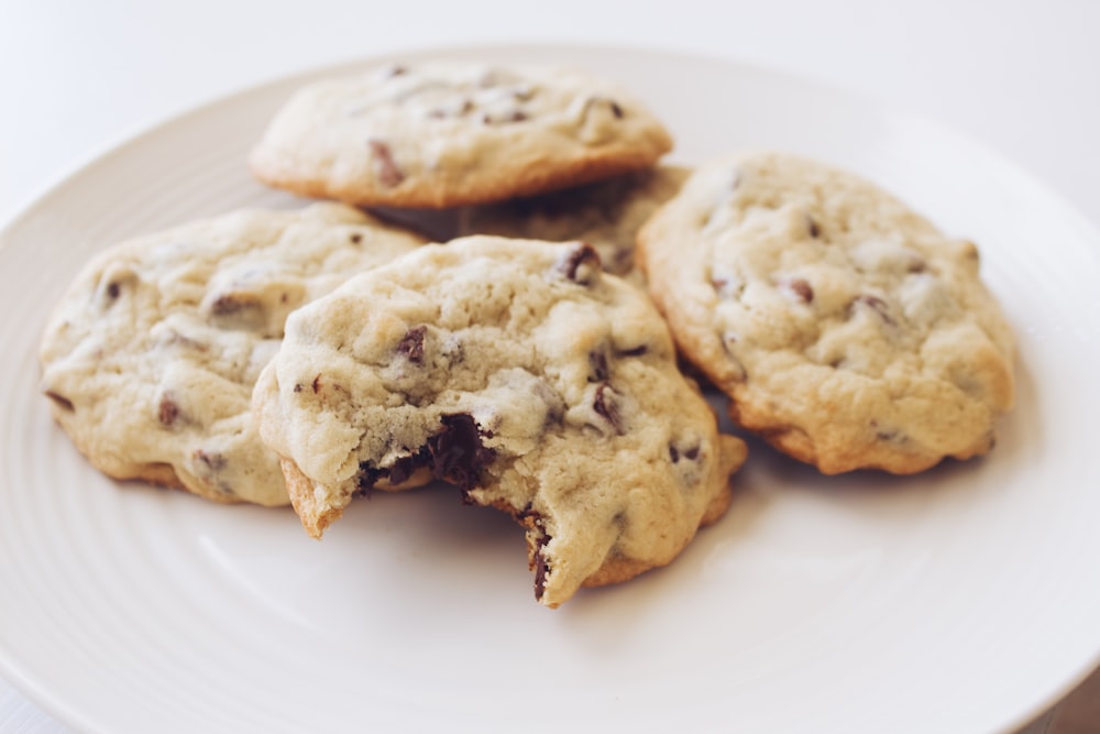 cookies on plate