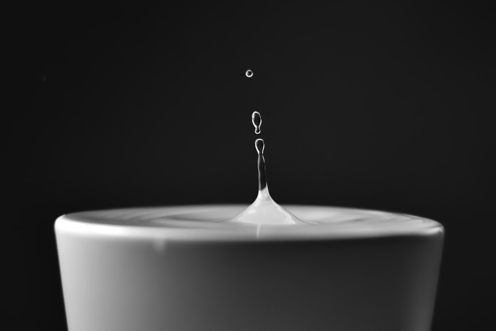 water in cup