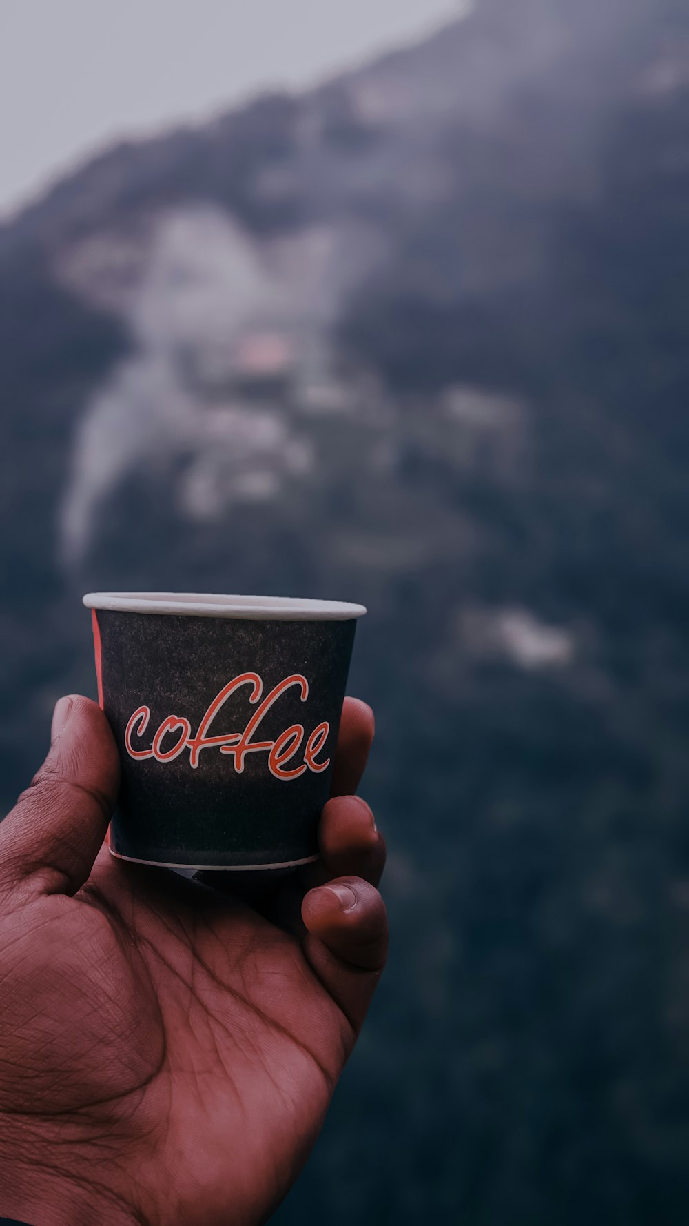 black Coffee disposable cup