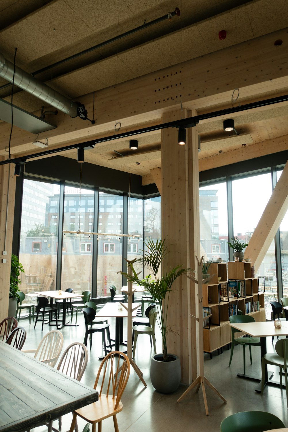 clear glass wall inside building