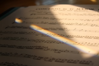 white music sheet