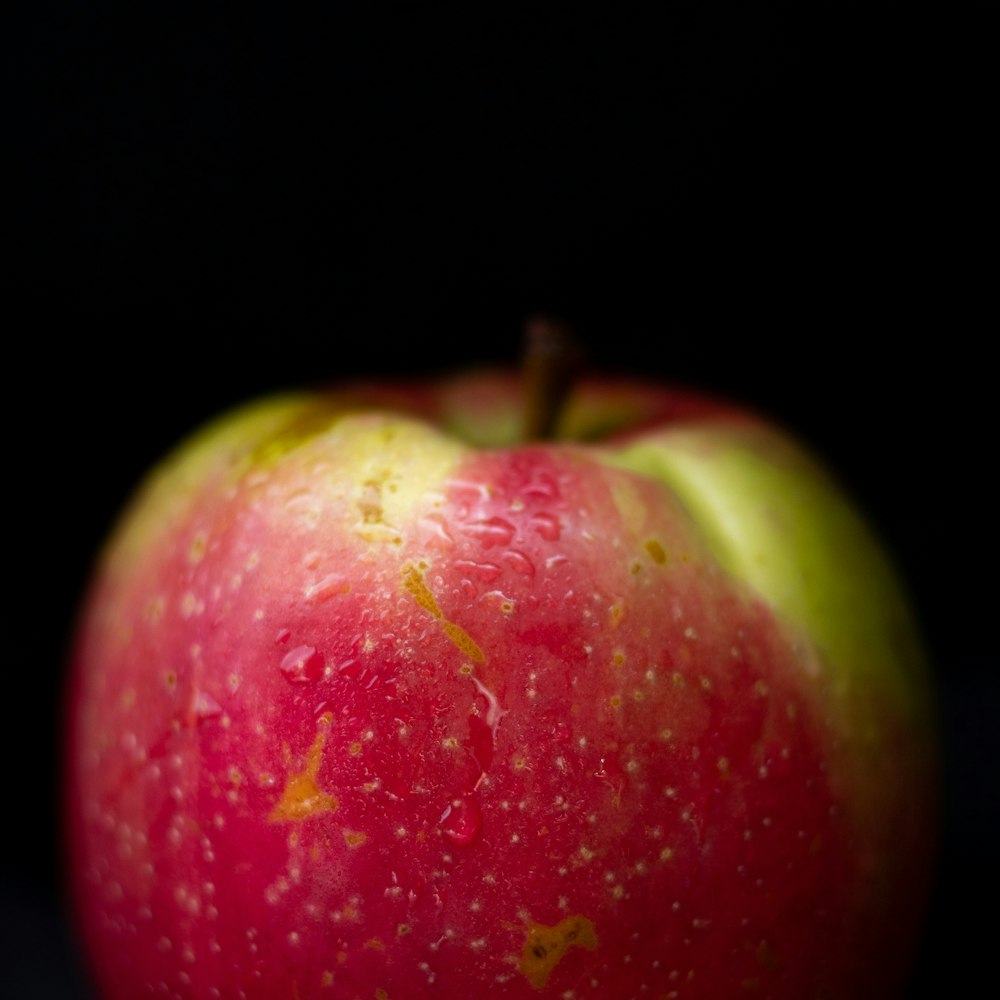 rote und grüne Apfelfrucht