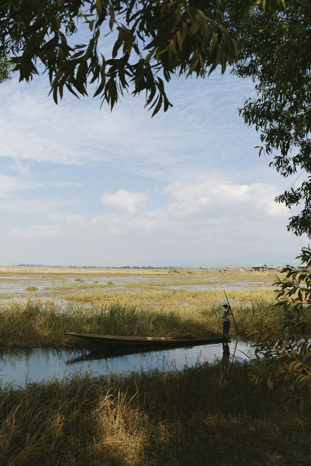 boat on river at daytime