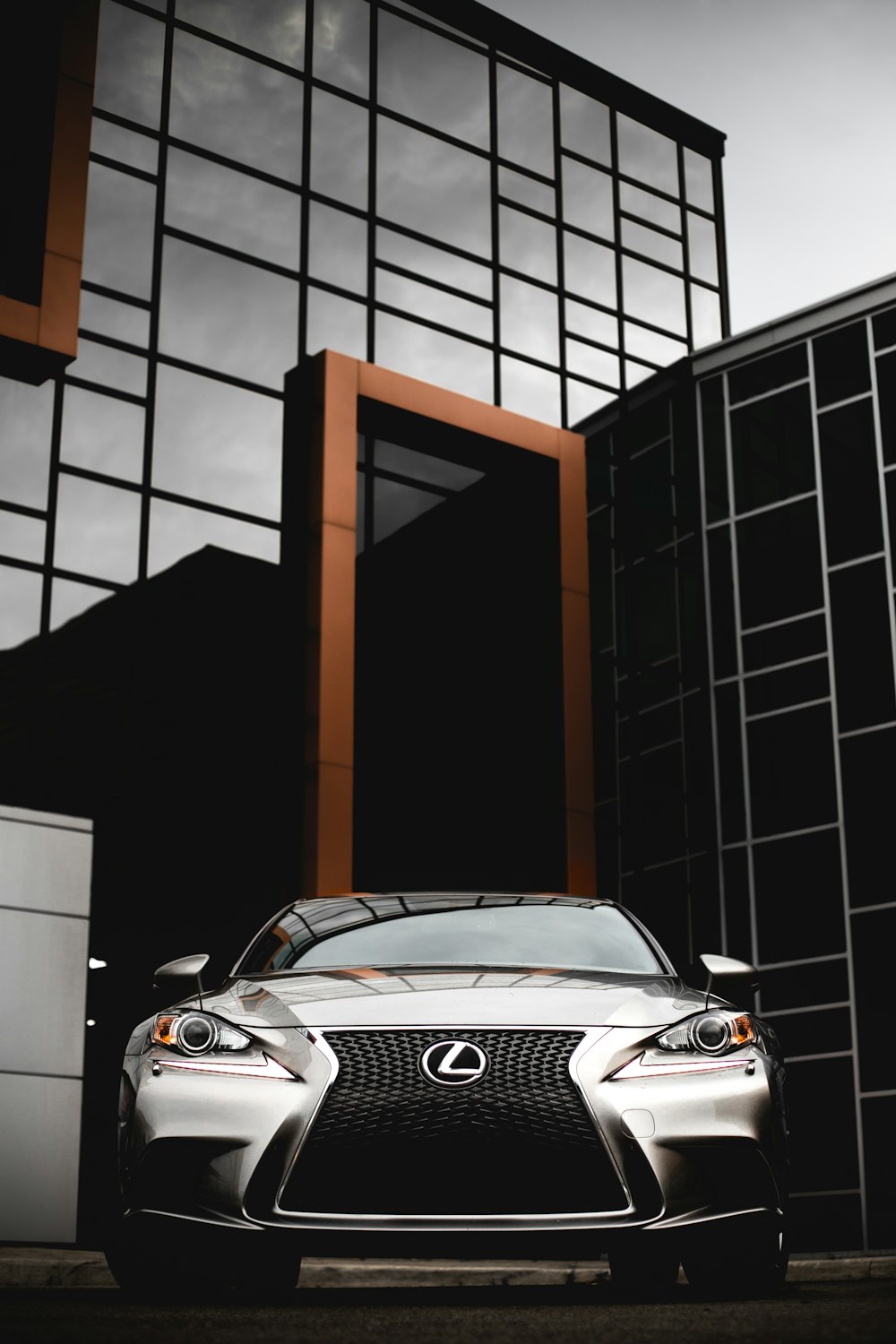 silver Lexus car